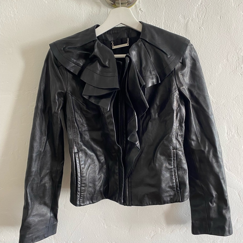 Vintage DVF leather jacket!